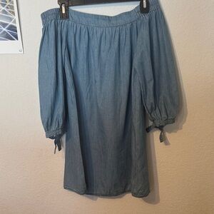 Speechless Denim Off-Shoulder Skirt size XS